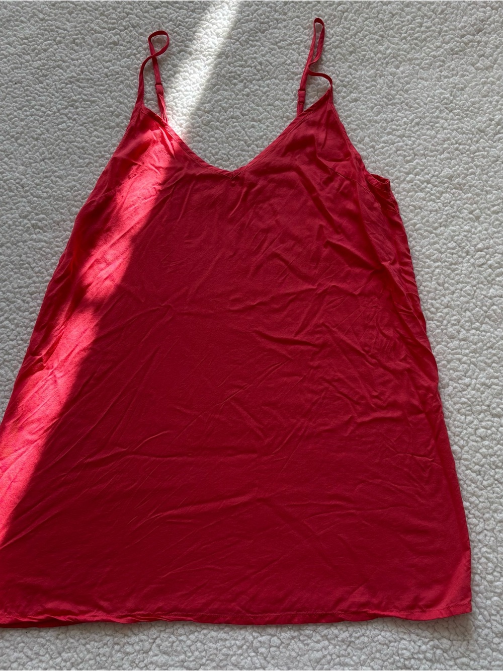 Free People Intimately Crimson V-Neck Trapeze Cami Tank Size S slouchy indie